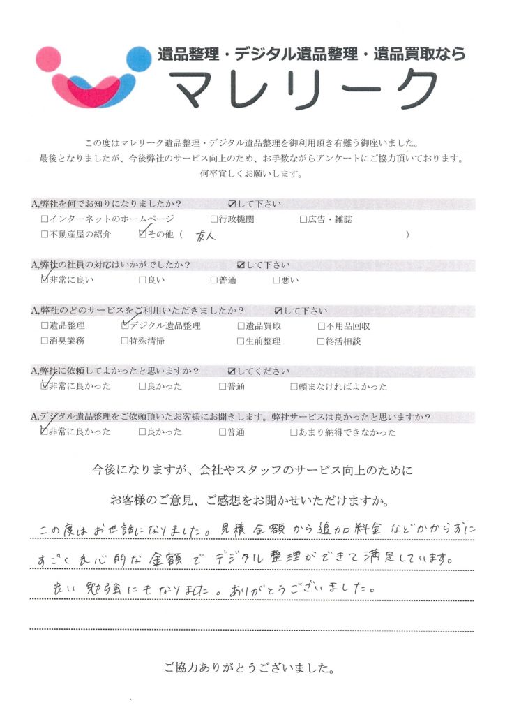 滋賀県大津市大萱にてデジタル遺品整理をさせて頂きました。